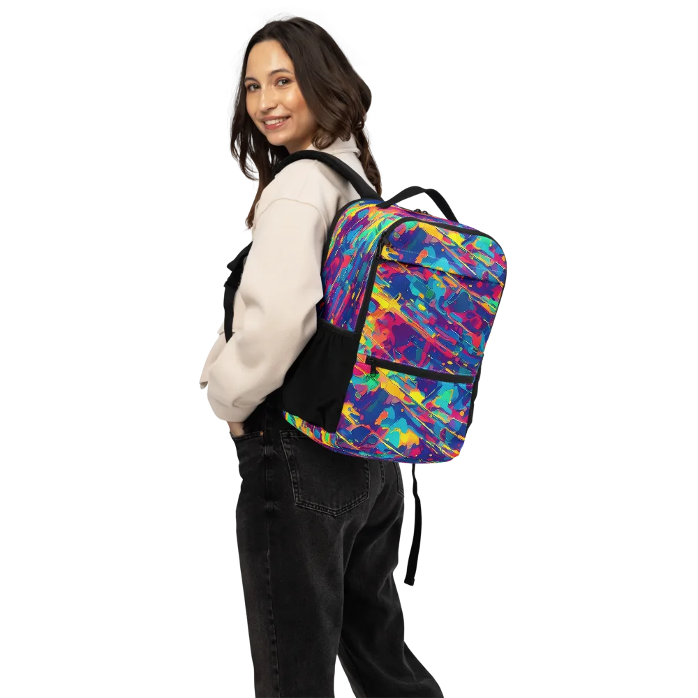 Spectrum Streaks on Utility Backpack — Back