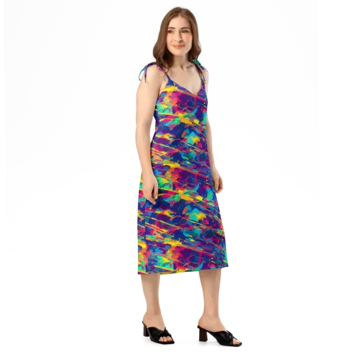 Spectrum Streaks on a Slip Dress