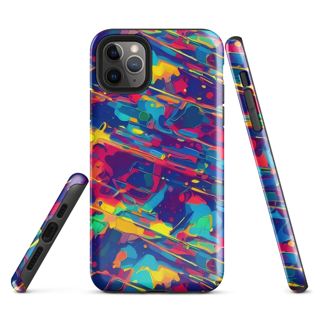Spectrum Streaks on Tough Case for iPhone® — Front