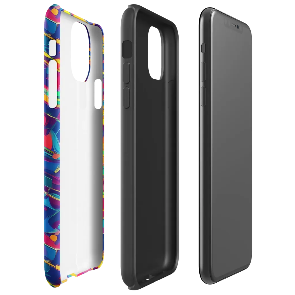 Spectrum Streaks on Tough Case for iPhone® — Right