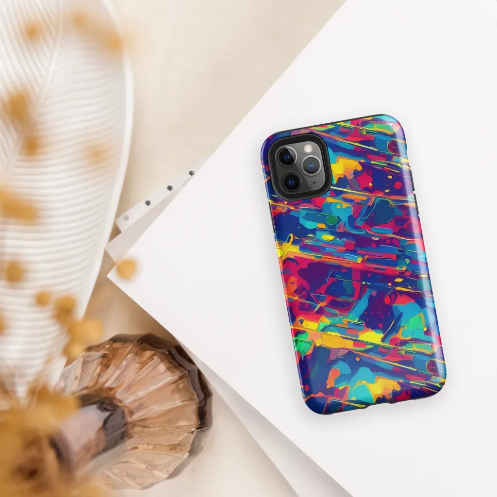 Spectrum Streaks on Tough Case for iPhone® — Front