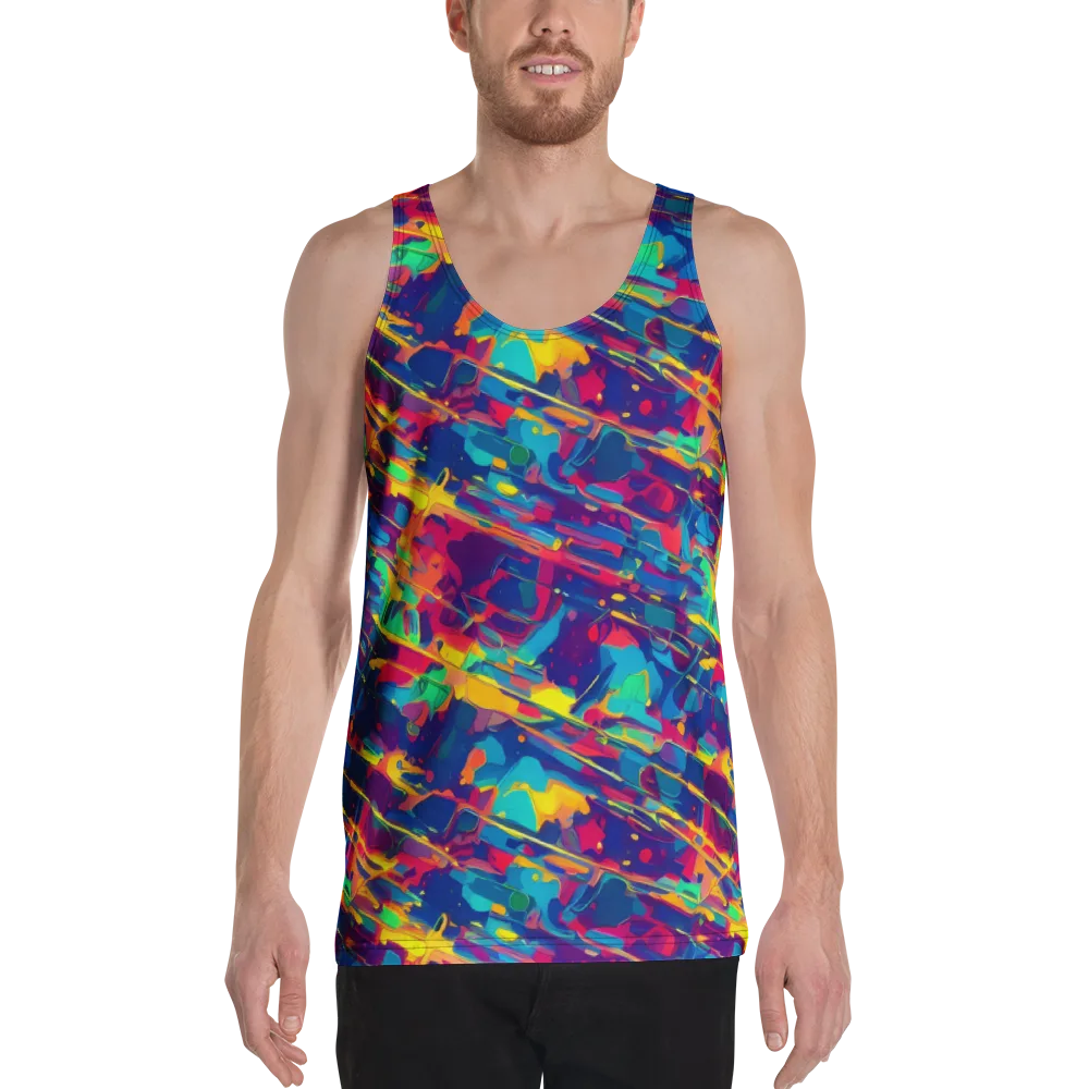 Spectrum Streaks on Men's Tank Top — Front