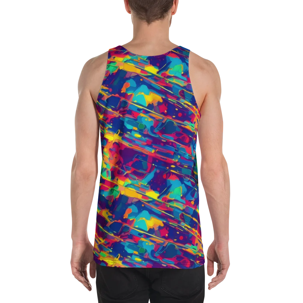 Spectrum Streaks on Men's Tank Top — Back