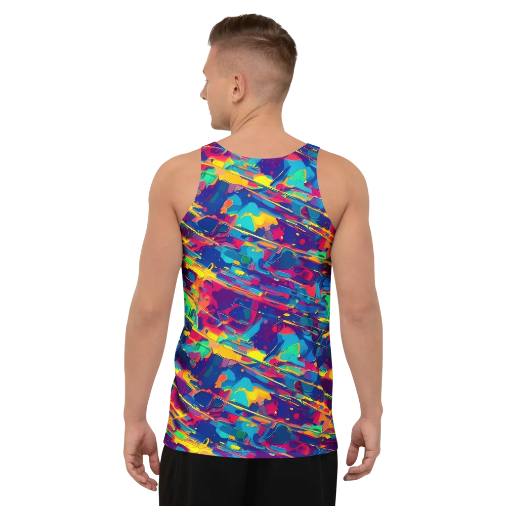 Spectrum Streaks on Men's Tank Top — Back
