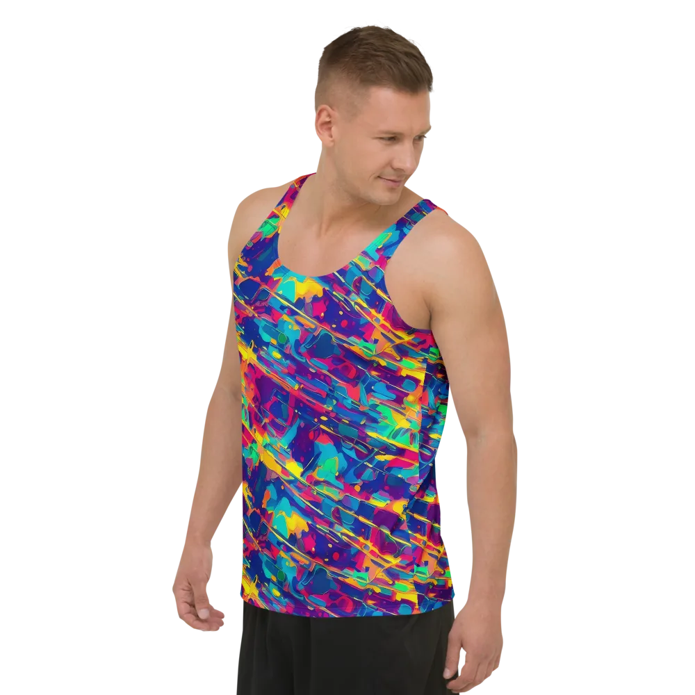Spectrum Streaks on Men's Tank Top — Left Front