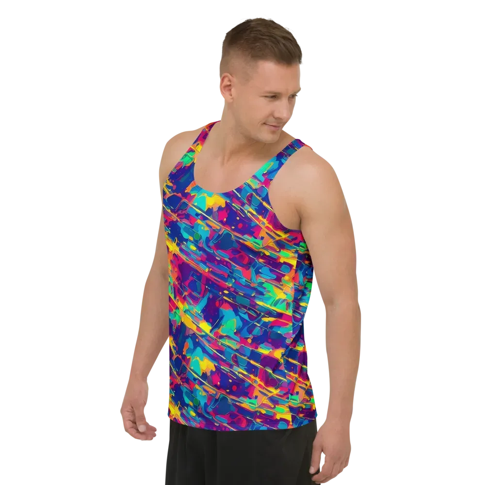 Spectrum Streaks on Men's Tank Top — Left Front