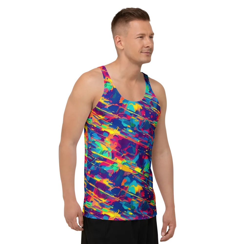 Spectrum Streaks on Men's Tank Top — Right Front