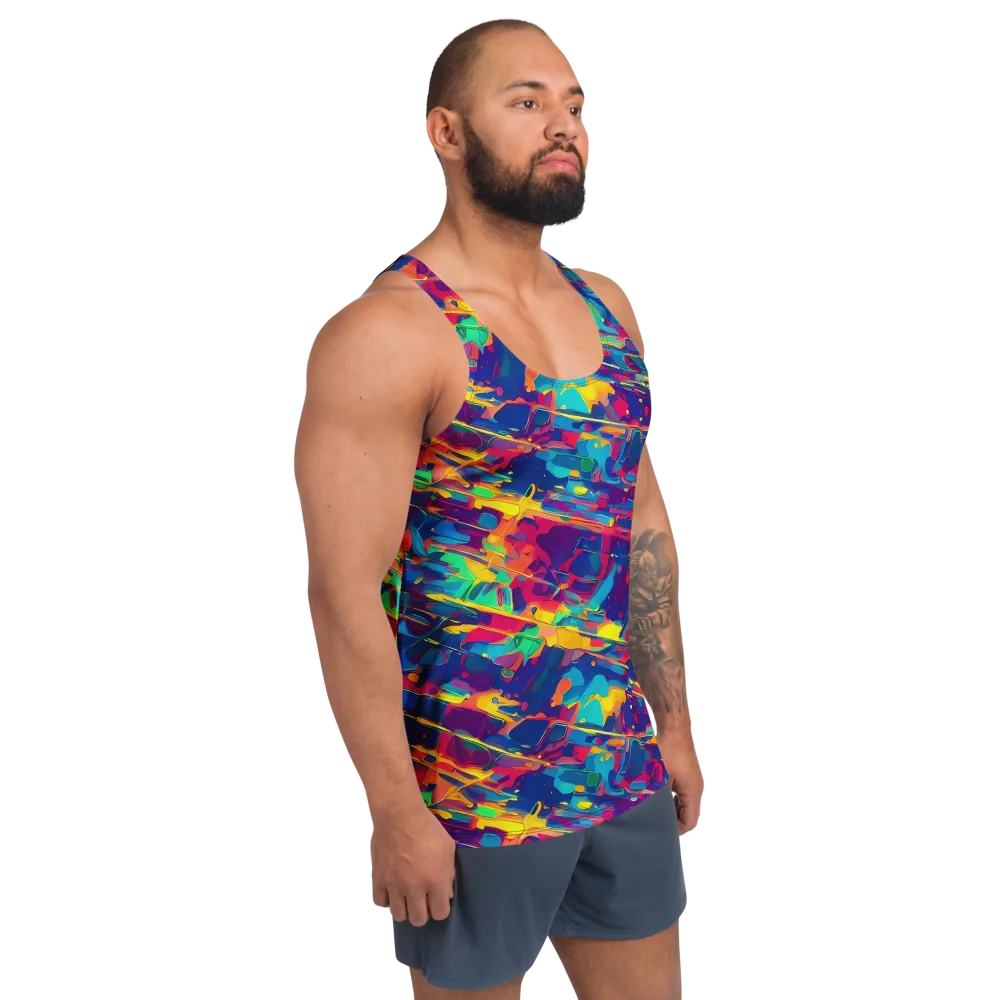 Spectrum Streaks on Men's Tank Top — Right Front