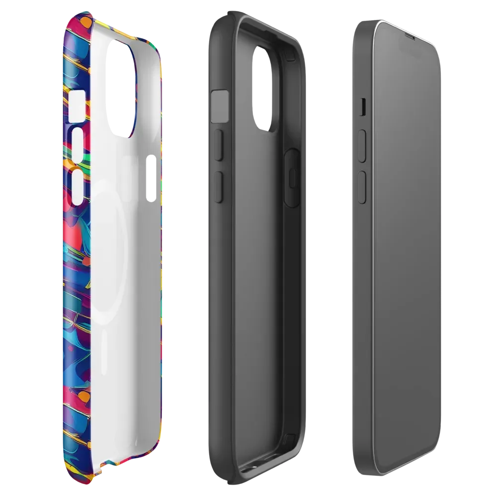 Spectrum Streaks on MagSafe Tough Case for iPhone® — Front