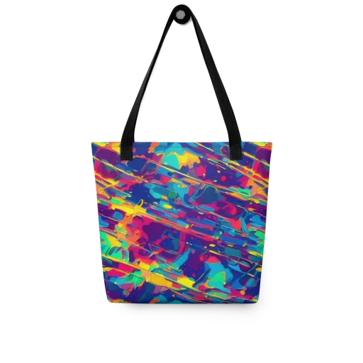 Spectrum Streaks on a Tote Bag