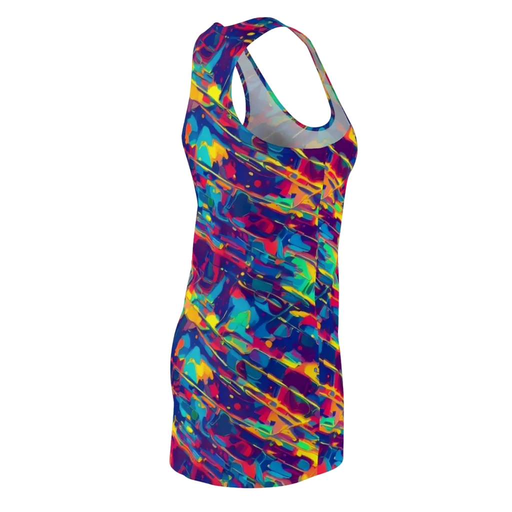 Spectrum Streaks on Racerback Dress — Back Side