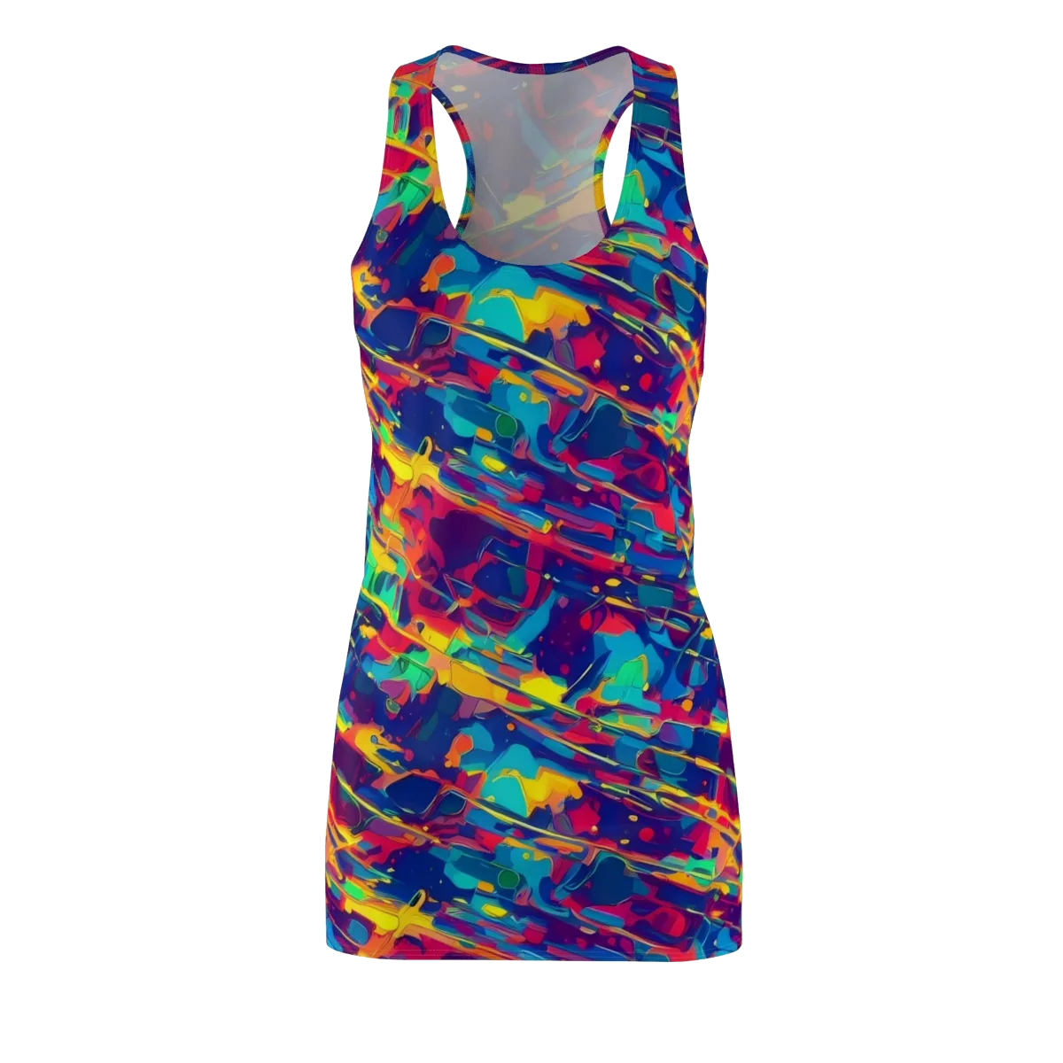 Spectrum Streaks on Racerback Dress — Front