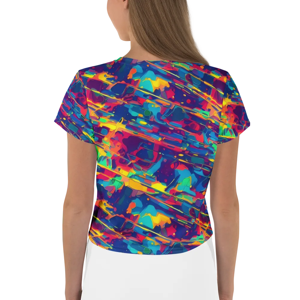 Spectrum Streaks on Crop Tee — Back