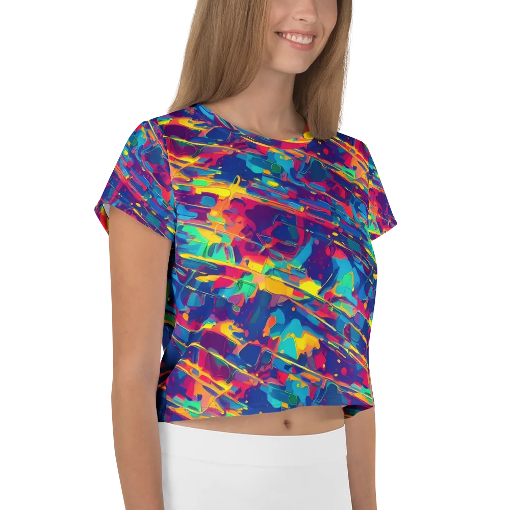 Spectrum Streaks on Crop Tee — Right