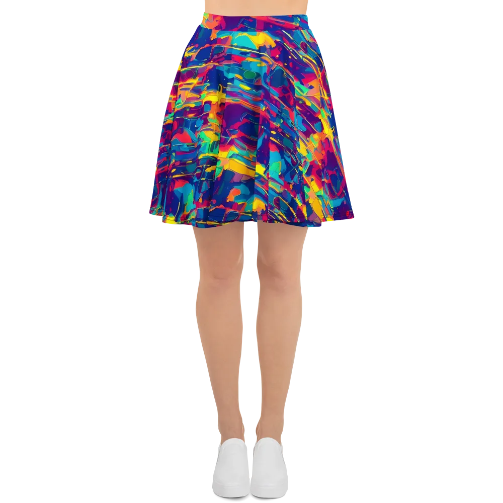 Spectrum Streaks on Skater Skirt — Front