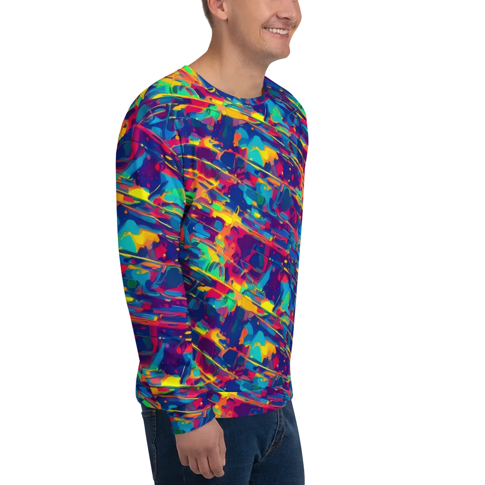 Spectrum Streaks on Sweatshirt — Right Front