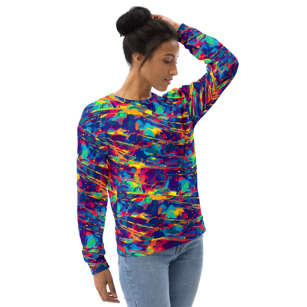 Spectrum Streaks on Sweatshirt — Right Front