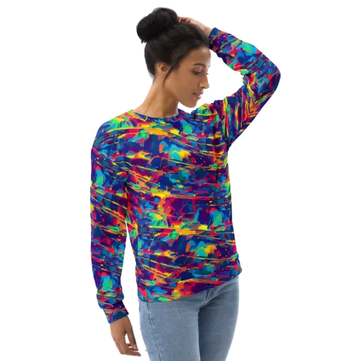Spectrum Streaks on a Sweatshirt