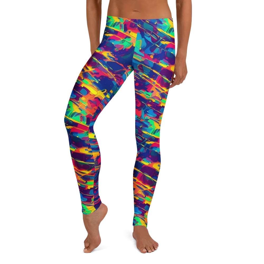Spectrum Streaks on Leggings — Front