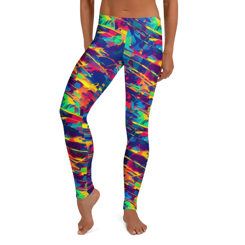 Spectrum Streaks on Leggings — Front