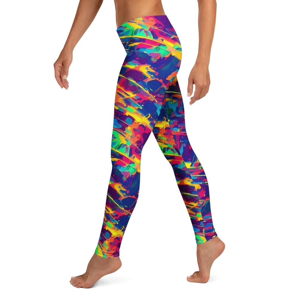 Spectrum Streaks on Leggings — Left