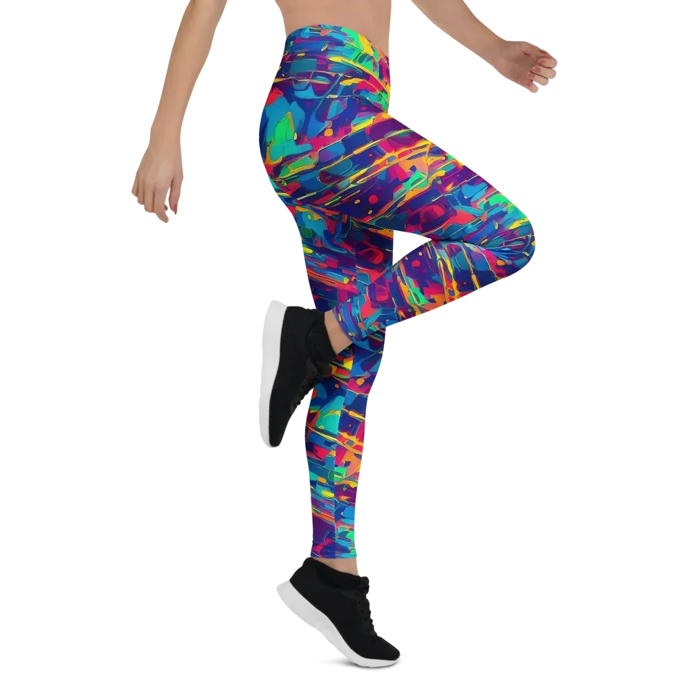 Spectrum Streaks on Leggings — Right