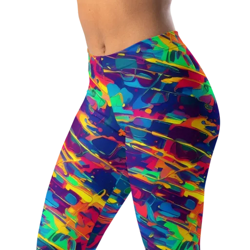 Spectrum Streaks on a Leggings