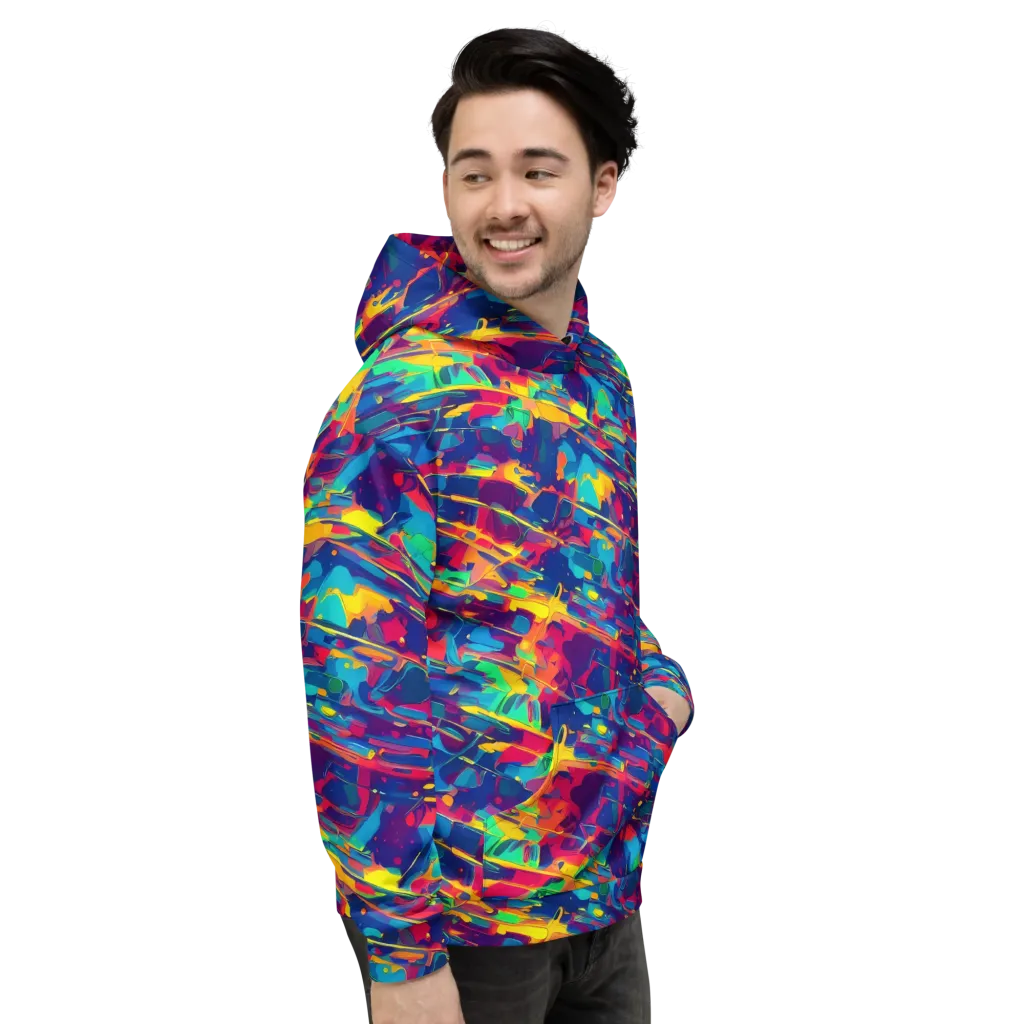 Spectrum Streaks on Hoodie — Right