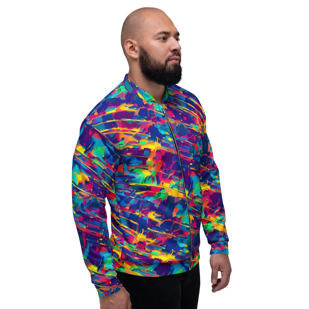 Spectrum Streaks on Bomber Jacket — Right