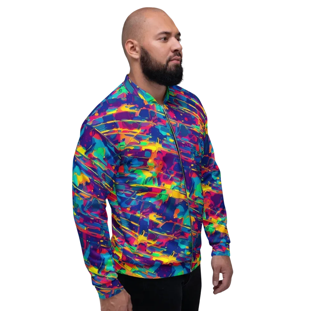 Spectrum Streaks on Bomber Jacket — Right