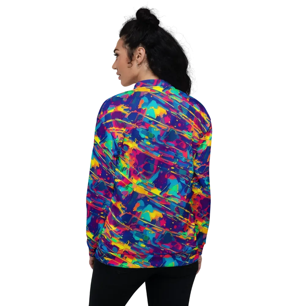 Spectrum Streaks on Bomber Jacket — Back