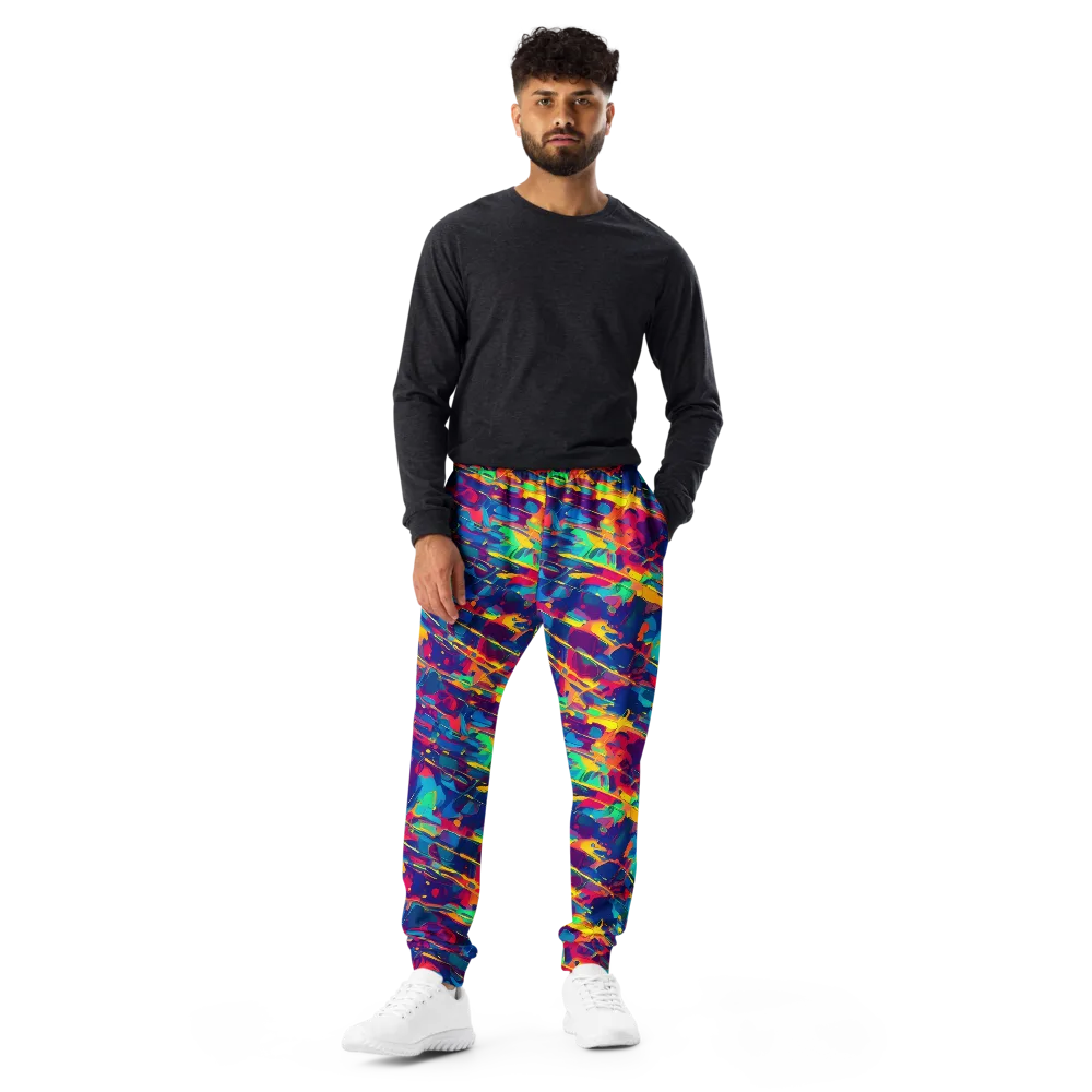 Spectrum Streaks on Men's Joggers — Front