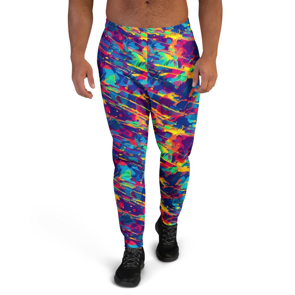 Spectrum Streaks on Men's Joggers — Front
