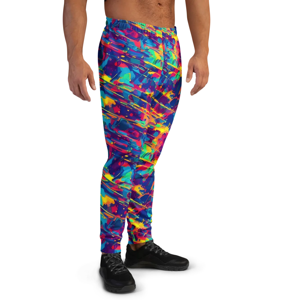 Spectrum Streaks on Men's Joggers — Right