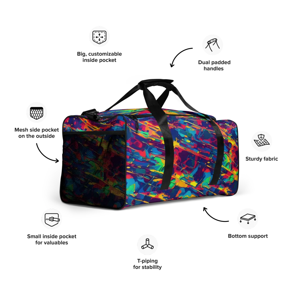 Spectrum Streaks on Duffle Bag — Right Front