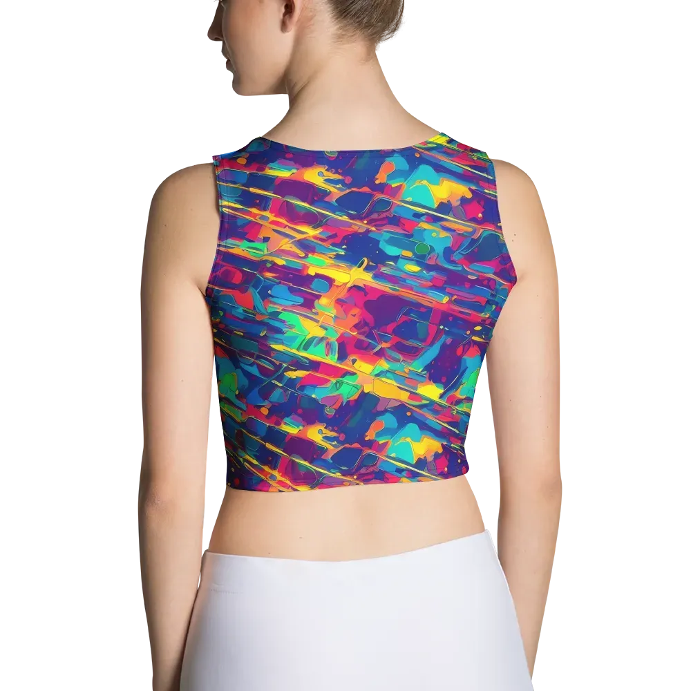 Spectrum Streaks on Crop Top — Back