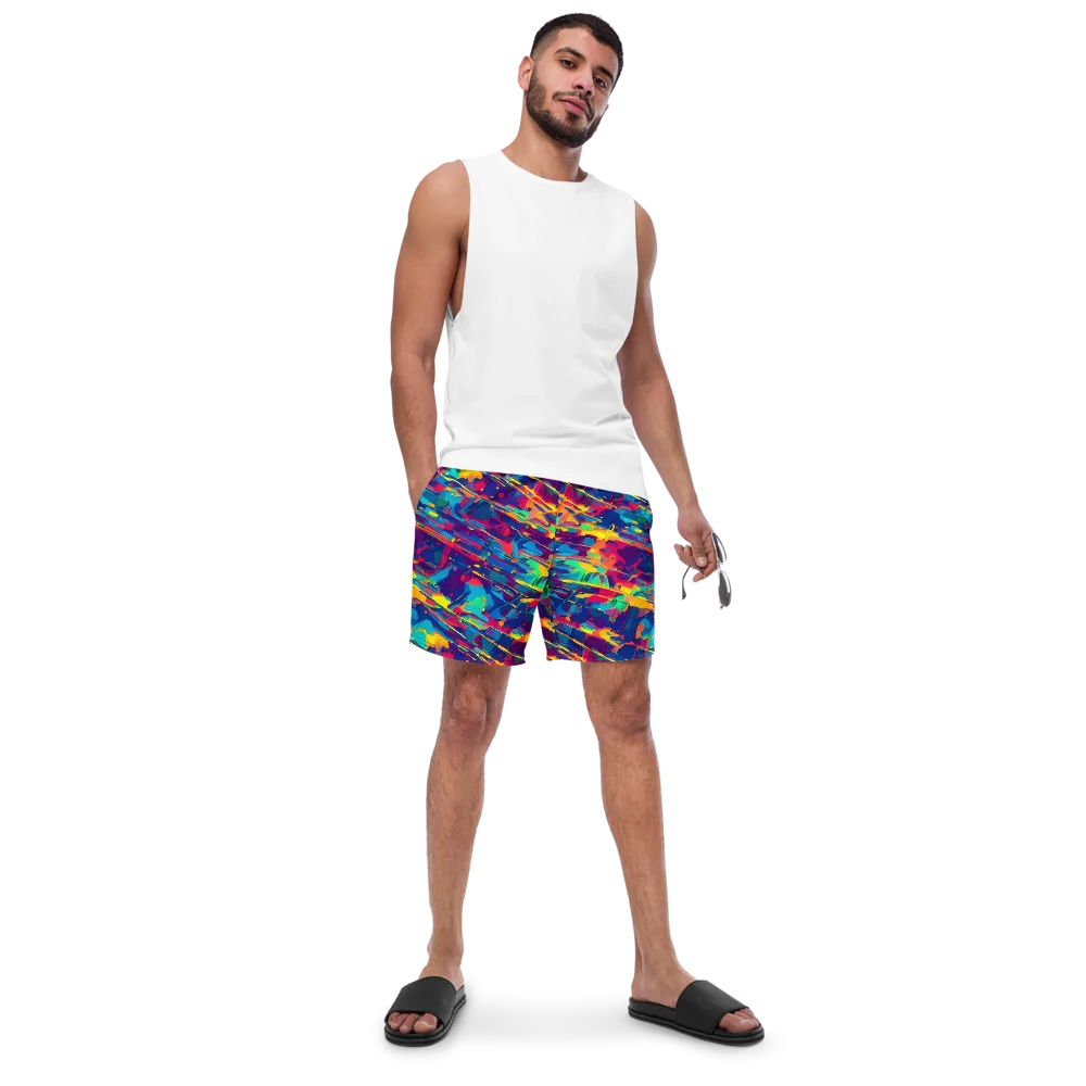 Spectrum Streaks on Swim Trunks — Front