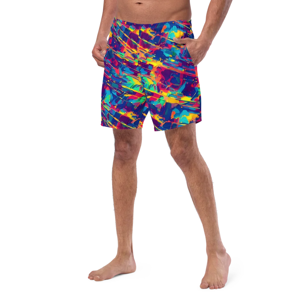 Spectrum Streaks on Swim Trunks — Left Front