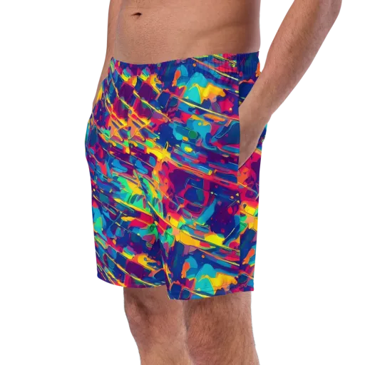 Spectrum Streaks on a Swim Trunks