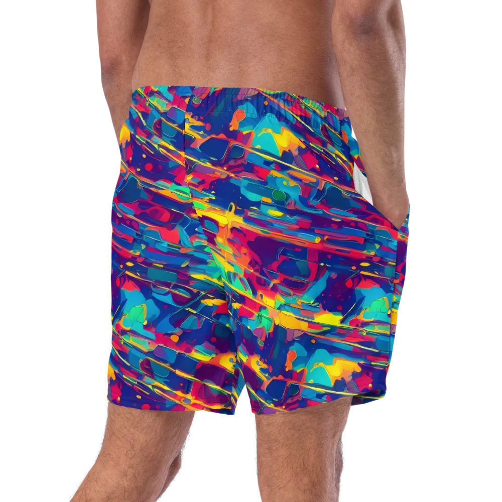 Spectrum Streaks on Swim Trunks — Right Back