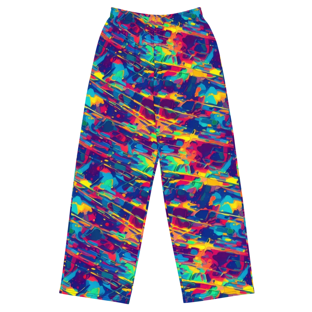 Spectrum Streaks on Wide-Leg Pants — Front