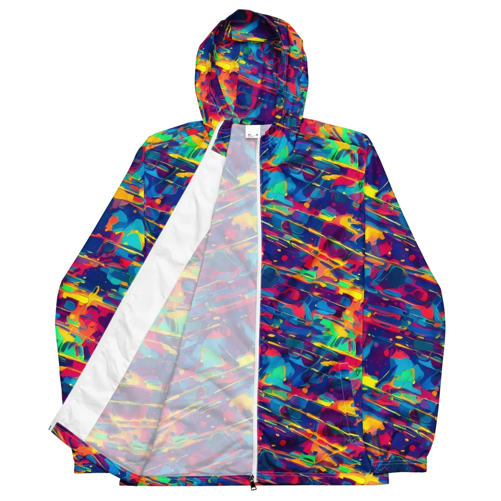 Spectrum Streaks on Men's Windbreaker — Front