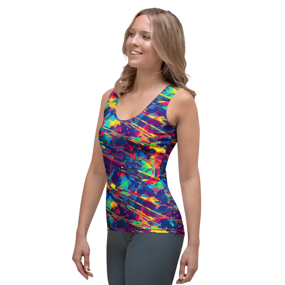 Spectrum Streaks on Women's Tank Top — Left Front