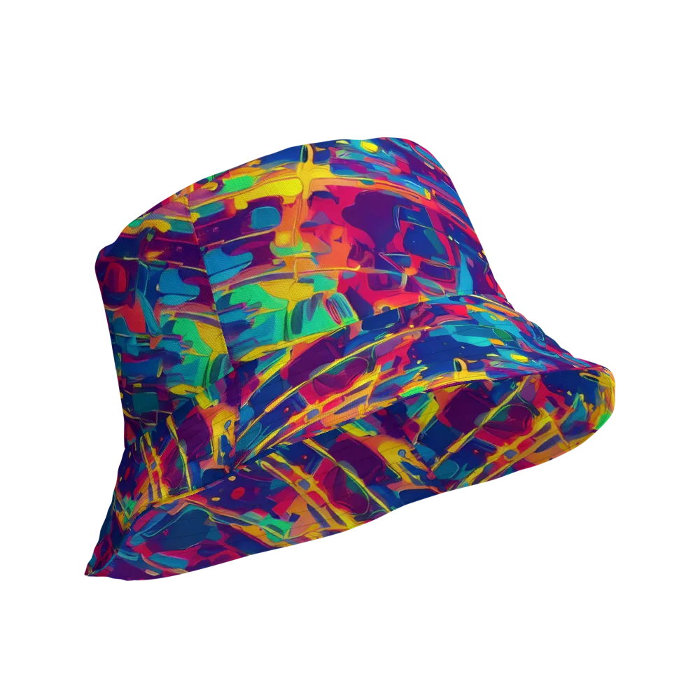 Spectrum Streaks on Reversible Bucket Hat — Product details Outside