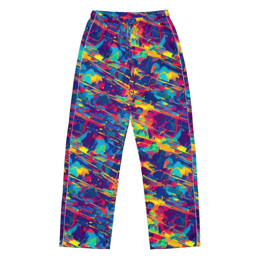 Spectrum Streaks on Women's Pajama Pants — Front