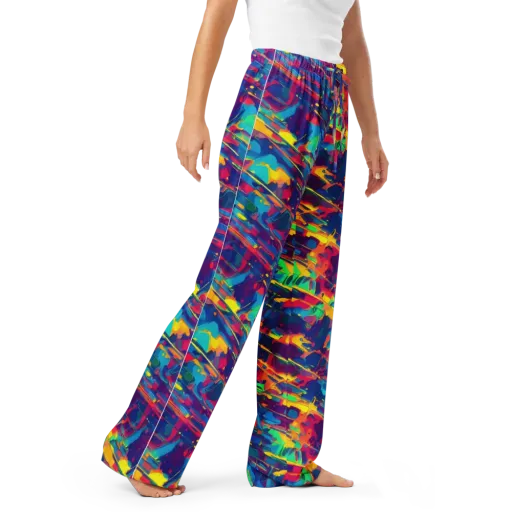Spectrum Streaks on a Women's Pajama Pants
