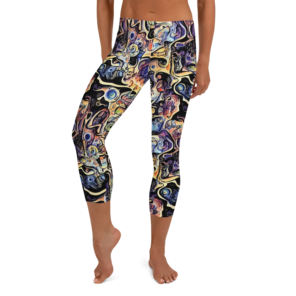 Grosz Galaxy on Capri Leggings — Front
