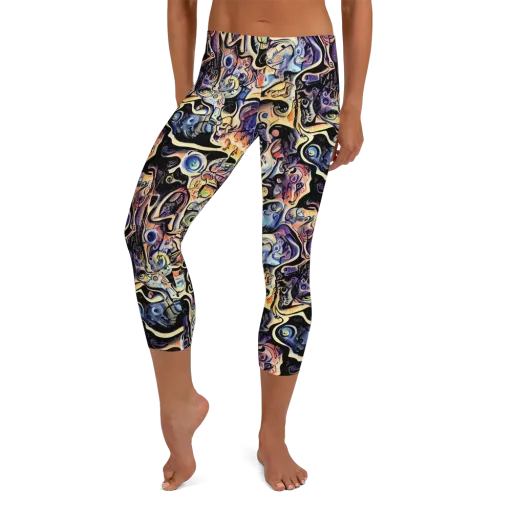 Grosz Galaxy on a Capri Leggings