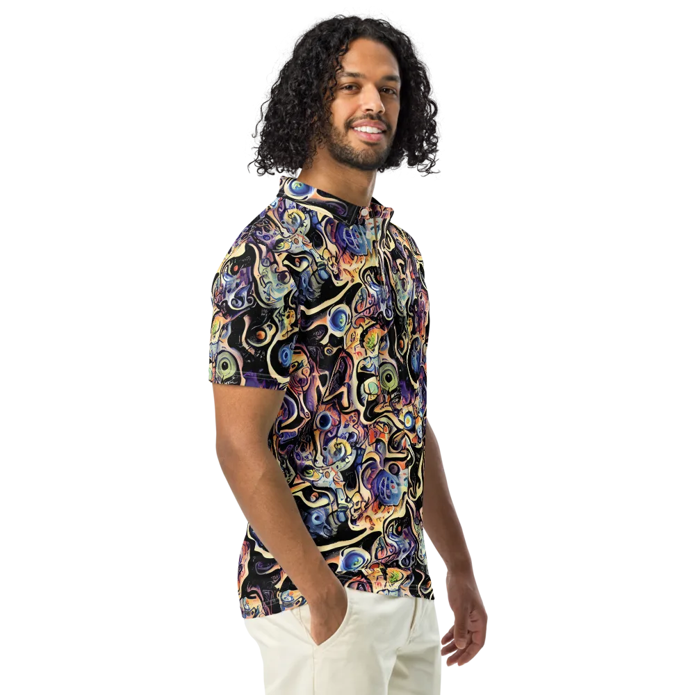 Grosz Galaxy on Men's Slim Fit Polo Shirt — Right Front