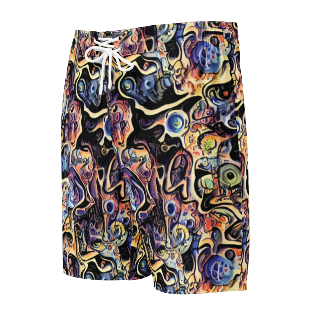 Grosz Galaxy on Men's Board Shorts — Front